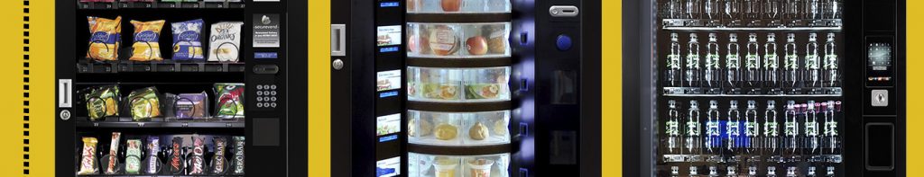Image strip showing sections of snack and food machines